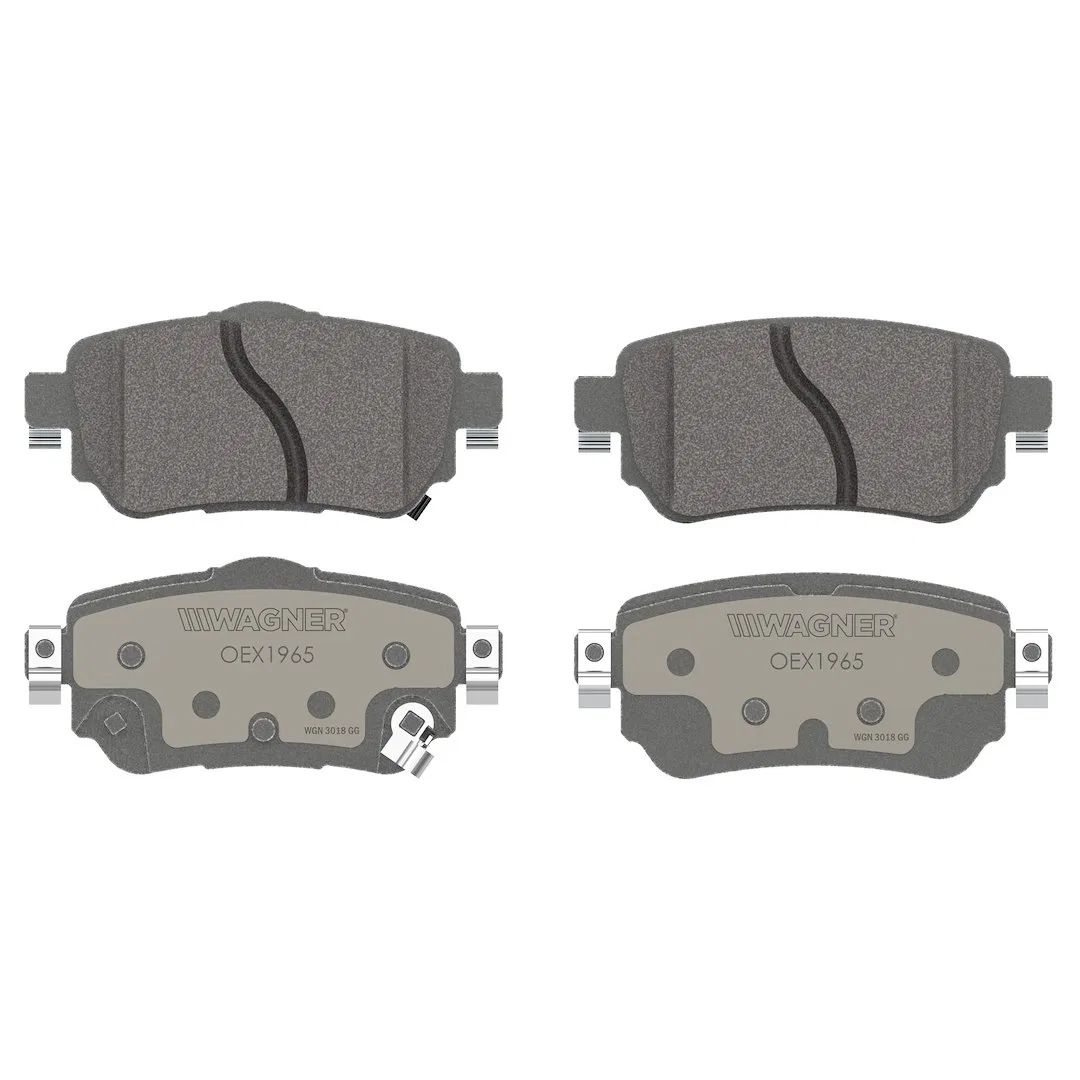 OEX1965 – WAGNER BRAKE Brake Pad, FMSI Number D1965-9190 Ceramic Set Of 4 With Mounting Hardware